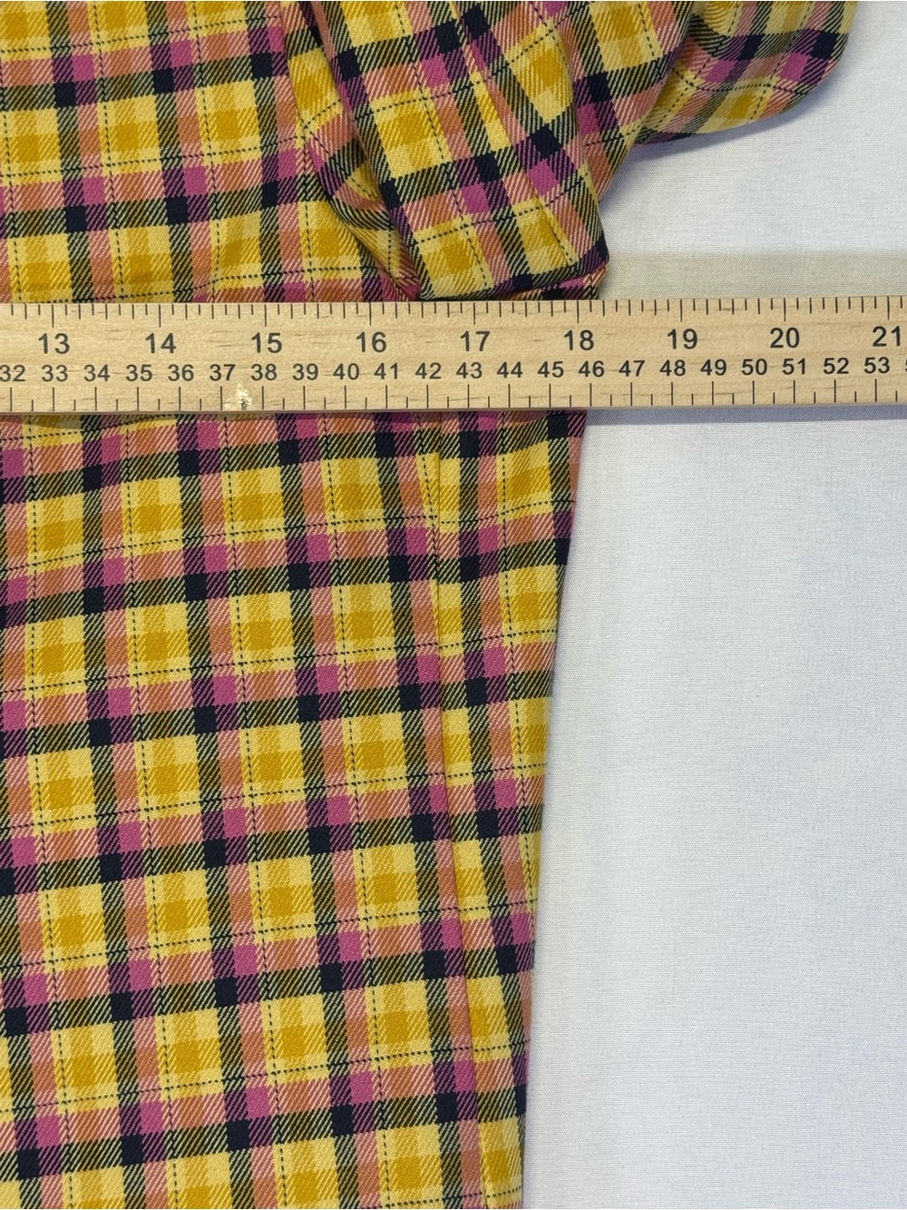 Topshop Pink and Yellow Plaid Double-Breasted Blazer - Picture 3 of 7